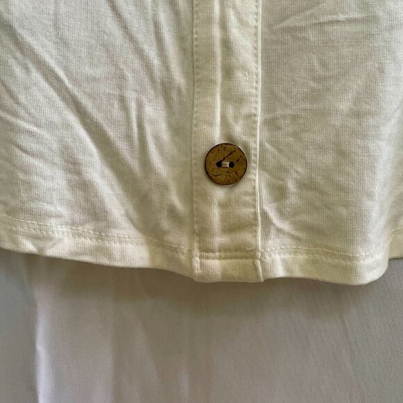 NWOT Fortune + Ivy Floral Crochet Button-Back Cream Tank Stitch Fix Size XL - Picture 9 of 12